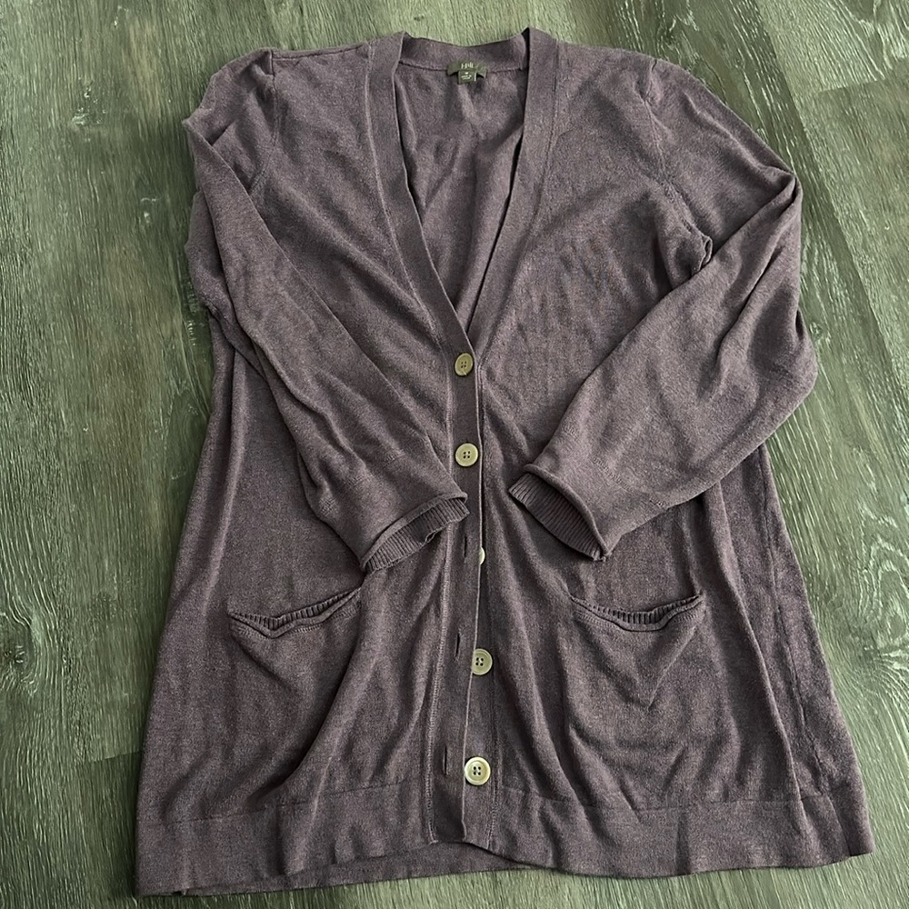 J. Jill Lavender cardigan
